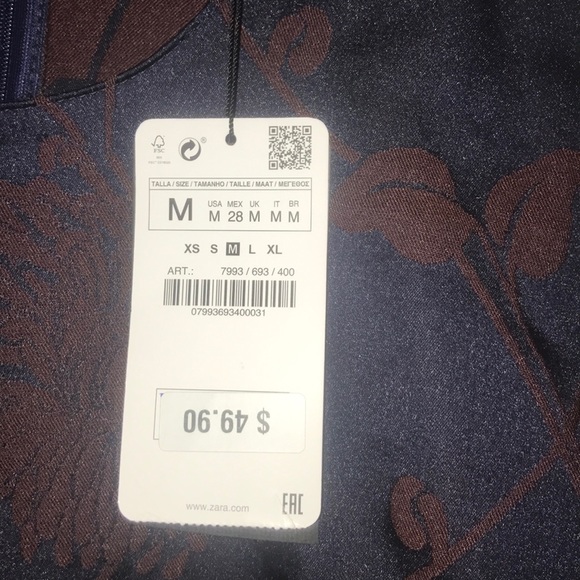 ZARA Woven Floral Top - Picture 7 of 8